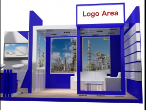 booth exhibition stand a251b Model 3D