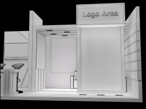 booth exhibition stand a251b Model 3D