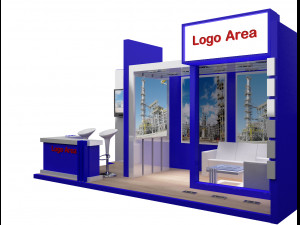 booth exhibition stand a251b Model 3D