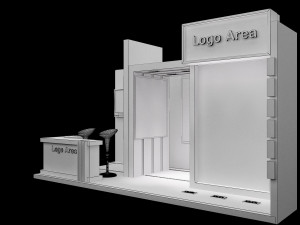 booth exhibition stand a251b Model 3D