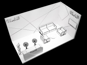 booth exhibition stand a251c Model 3D