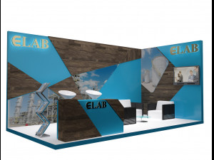 booth exhibition stand a251c Model 3D