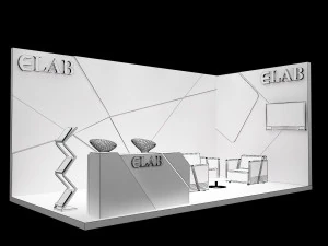 booth exhibition stand a251c 3D Model