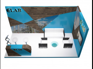 booth exhibition stand a251c Model 3D