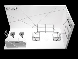 booth exhibition stand a251c Model 3D