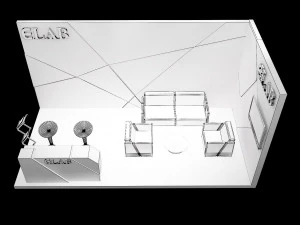 booth exhibition stand a251c 3D Model