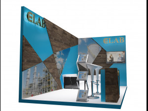 booth exhibition stand a251c Model 3D
