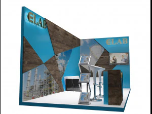 booth exhibition stand a251c 3D Model