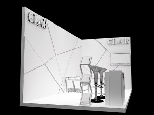 booth exhibition stand a251c Model 3D