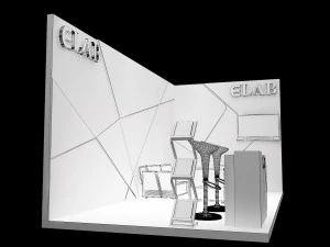 booth exhibition stand a251c 3D Model