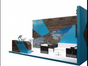 booth exhibition stand a251c Model 3D