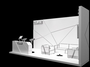 booth exhibition stand a251c Model 3D