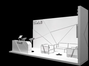 booth exhibition stand a251c 3D Model