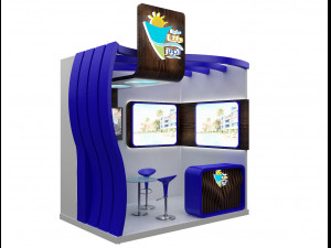 booth exhibition stand a262a Modèle 3D
