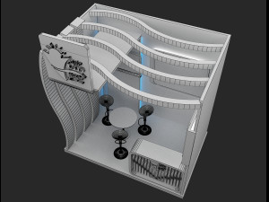booth exhibition stand a262a Modèle 3D
