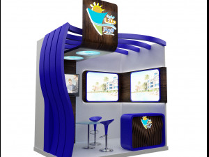 booth exhibition stand a262a Modèle 3D