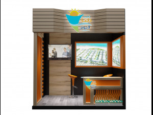 booth exhibition stand a263 3D 모델