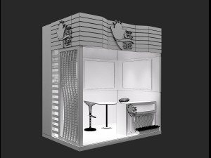 booth exhibition stand a263 3Dモデル
