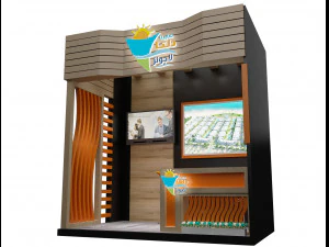 booth exhibition stand a263 3D Model