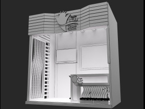 booth exhibition stand a263 3Dモデル