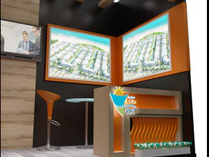 booth exhibition stand a263 3D Model
