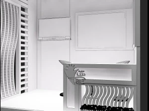 booth exhibition stand a263 3D Model