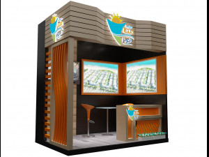 booth exhibition stand a263 3Dモデル