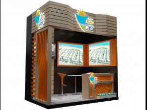 booth exhibition stand a263 3D Model