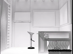booth exhibition stand a263 3D Model