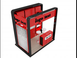 부스 전시대 a3 3D 모델