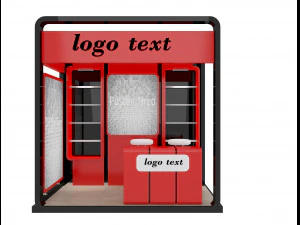 booth exhibition stand a3 3D Model