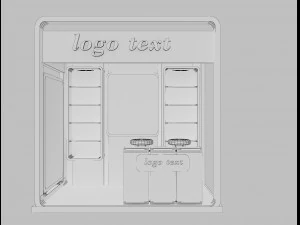 booth exhibition stand a3 3D Model