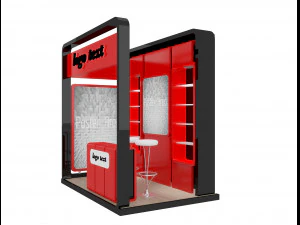 booth exhibition stand a3 3D Model