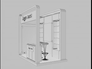 booth exhibition stand a3 3D Model