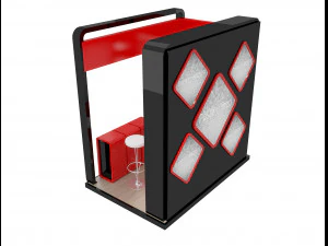 booth exhibition stand a3 3D Model