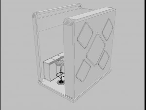 booth exhibition stand a3 3D Model