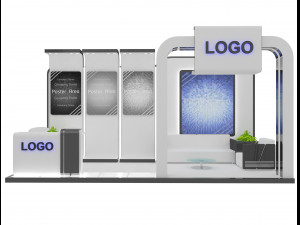 booth exhibition stand a8 3D 모델