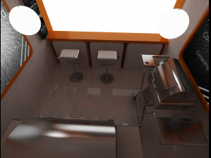 Booth exhibition stand a10 3D Model