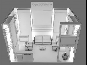 booth exhibition stand a12 3D Модель
