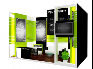 booth exhibition stand a12 3D Model