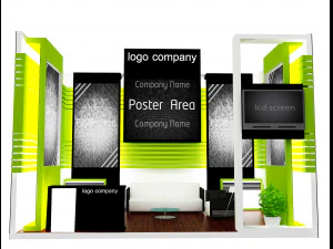booth exhibition stand a12 3D Model