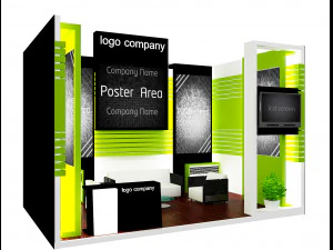 booth exhibition stand a12 3D Model