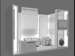 booth exhibition stand a12 3D Model