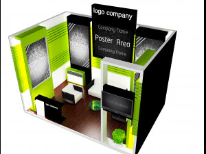 booth exhibition stand a12 3D Model