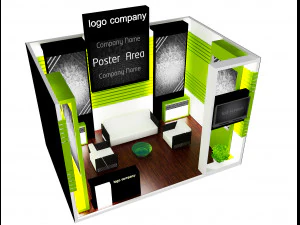 booth exhibition stand a12 3D Model