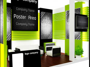 booth exhibition stand a12 3D Model