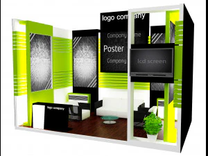 booth exhibition stand a12 3D Model