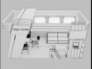 booth exhibition stand a7 3D Model