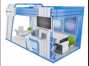 booth exhibition stand a7 3D Модель