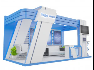 booth exhibition stand a7 3D Model
